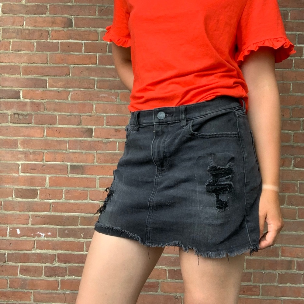 Sold 🏷 | Express | Black Denim Mini Skirt